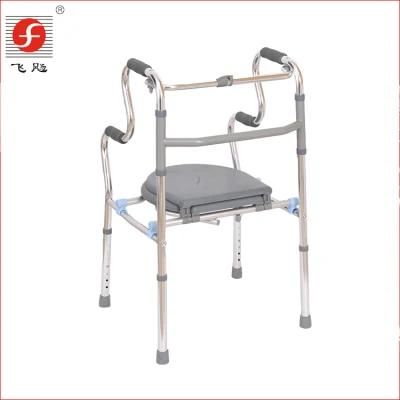 Mobility Walking Aids Foldable Aluminium Frame Rollator Walker