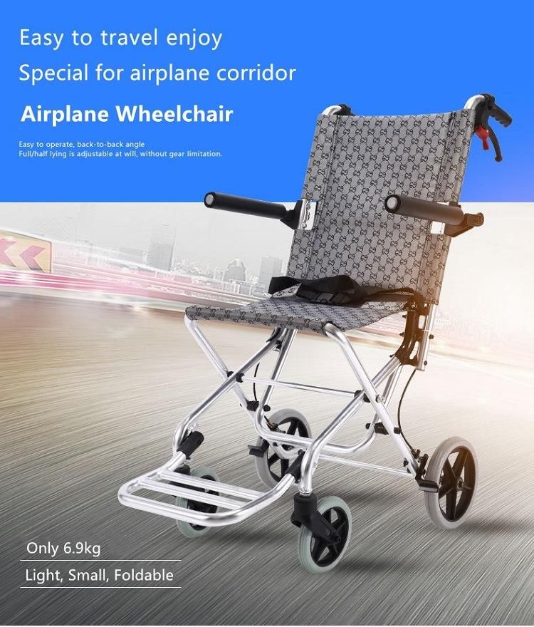 6.9kg Aluminium Light Folding Manual Wheelchair