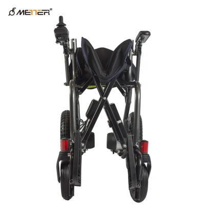 Aluminum Handicapped Foldable Power Electric Wheelchair with Lithium Battery