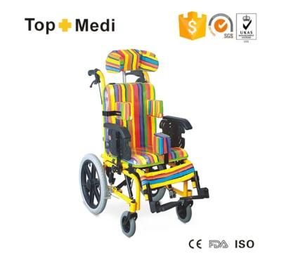 Topmedi High Back Reclining Children Cerebral Palsy Wheelchair