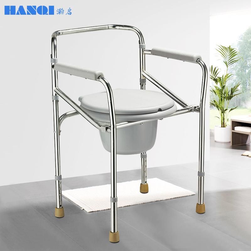 Hanqi Hq612 High Quality Commode Chair Portable Toilet Seat for Bariatric Adult