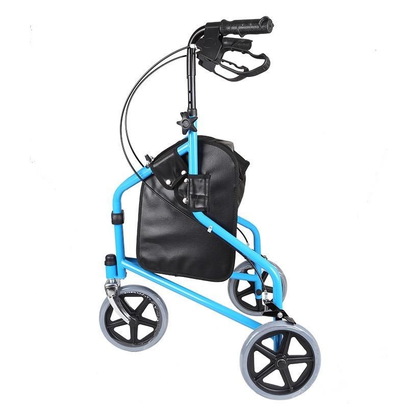 Hot Sale Multipurpose Walker Shopping Carts High Quality Aluminium Alloy Folding Third Wheel Walking Aid for The Elderly