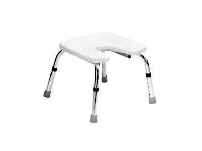 Hot Selling Aluminum Lightweight Easy Carry portable Bath Bench U Shape Seat Boad Adjustable Height Shower Chair Get CE FDA ISO13485