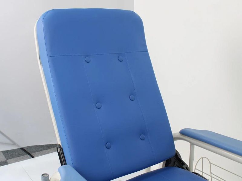 HS5801 Cheap Price Hospital Manual Dialysis Chair Clinical IV Infusion Chair with Armrest for Patient