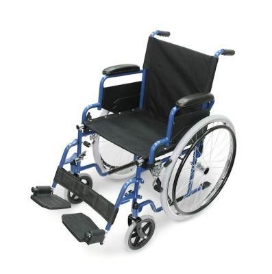 Manual Steel Wheelchair Foldable Flip Back Armrest Legrest