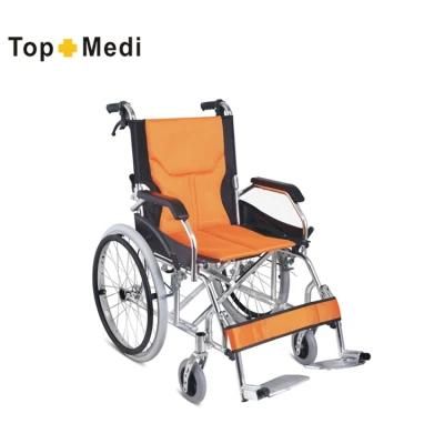 Topmedi Medical Equipment Aluminum Light Weight Wheelchair for Adult