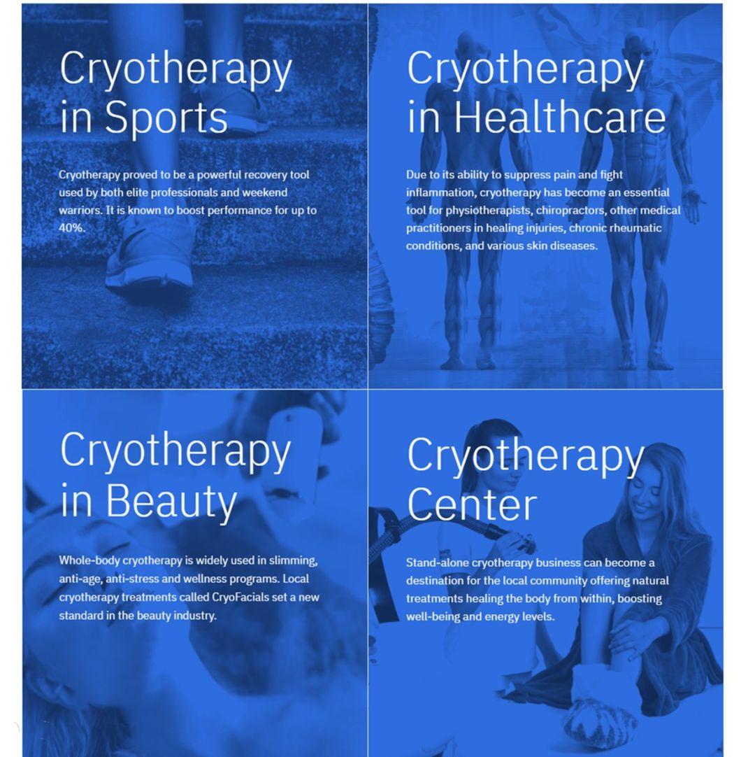 Cryotherapy Treatment Liquid Nitrogen Fully Enclosed Cryo Chamber for Gym