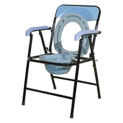 Health Care Equipment Folding Commode Chair with Toliet