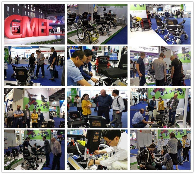 aluminum Alloy Noiseless Folding Electric Wheelchair Model E08 Ce, ISO13485
