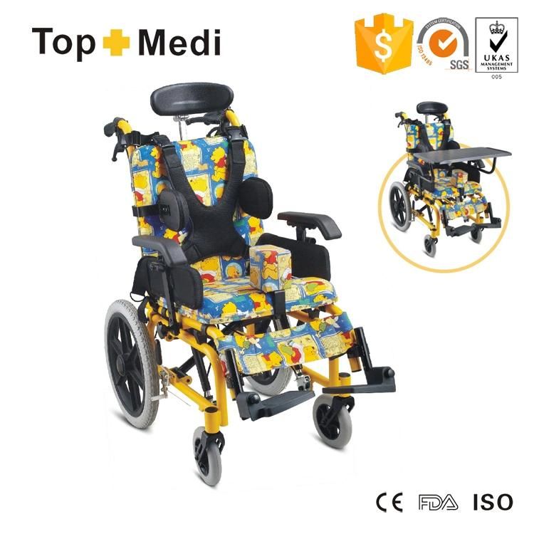 Medical Equipment Economic Aluminum Manual Reclining Children Wheelchair