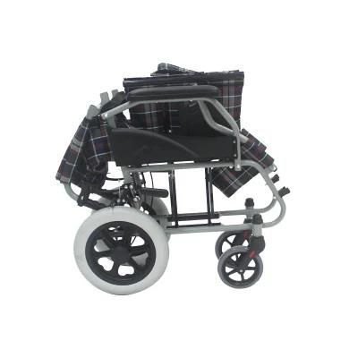 Foldable Handicapped Steel Manual Wheelchair