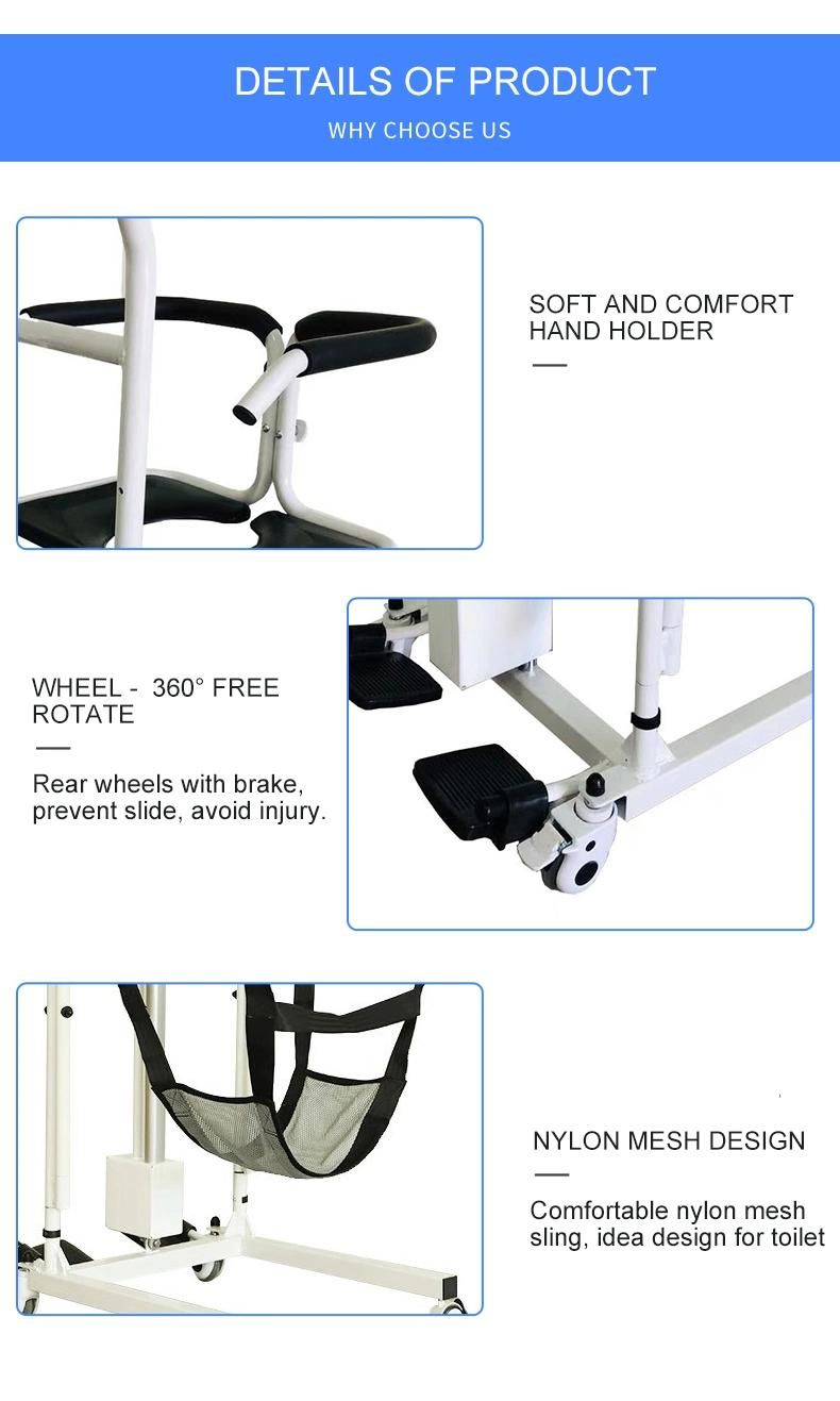 Electrical Commode Seat Chair Lifting Patient Toilet Chair