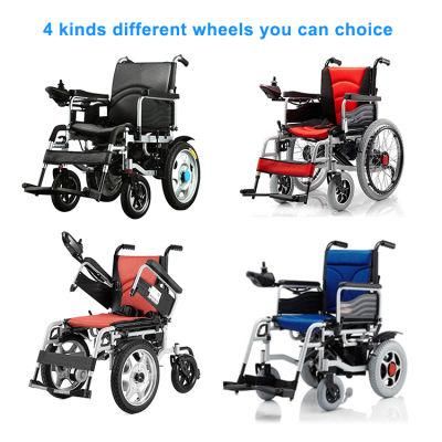 CE Approved Aluminium Alloy Folding Scooter Disabled Aluminum Medical Equipment Electric Power Wheelchair Manufacture