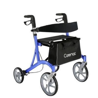 Aluminum Alloy Medical Mobility Walker Rollator for Elderly