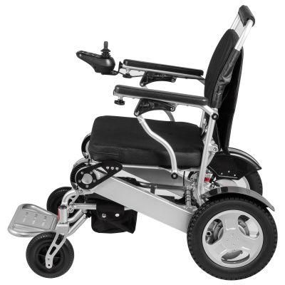 Wheelchair with Foldable Backrest and Handle Brakes Electric