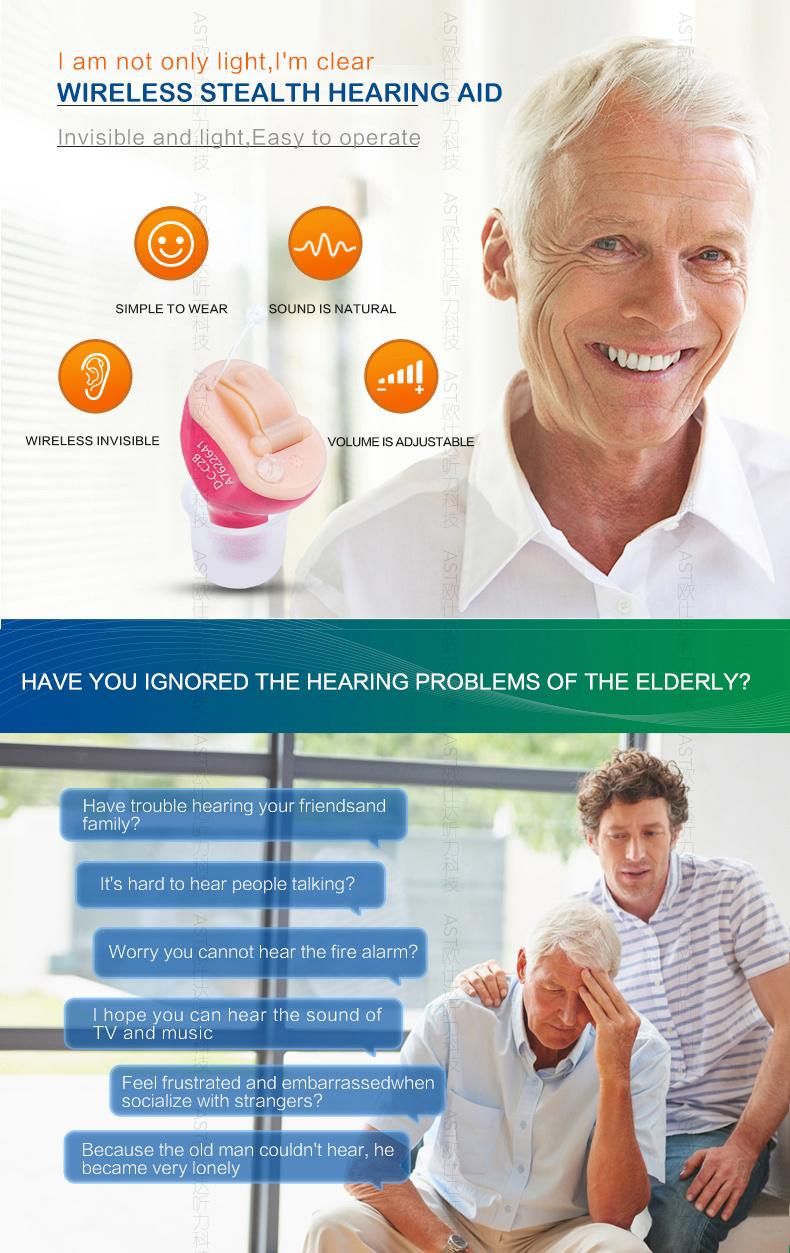 Hearing Aids Sound Amplifier High Quality Hearing Aid for The Deaf for Sale