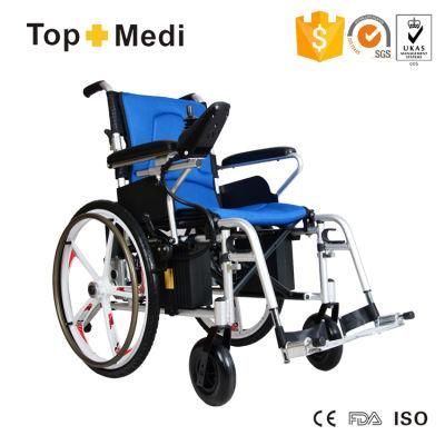 Lightweight Electric Wheelchair Fodable Dropback Wheelchair for Airplane