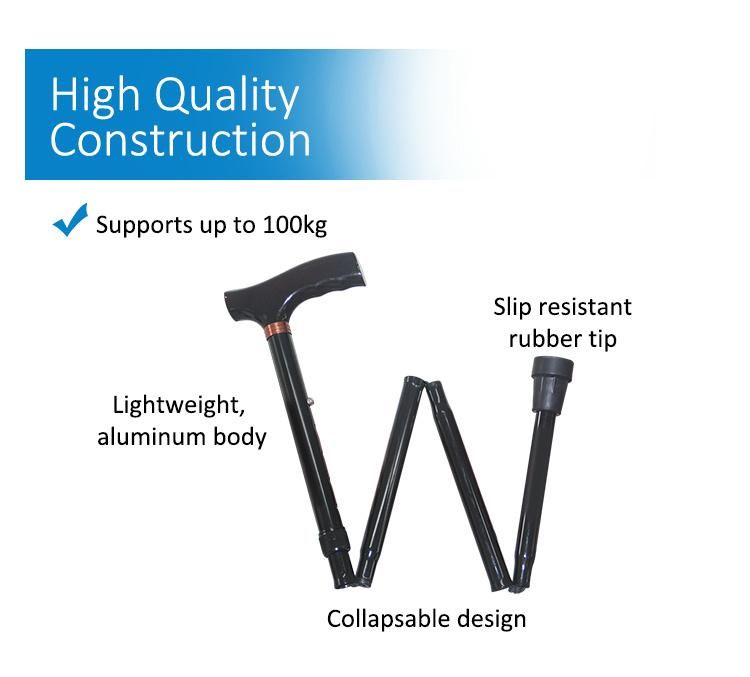 OEM Telescopic Aluminum Adjustable Aluminum Folding Walking Stick Cane
