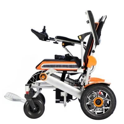 New Trending Disable Used Portable Foldable Lightweight Cheap Price Folding Power Wheelchair Motorized Electric Wheelchair