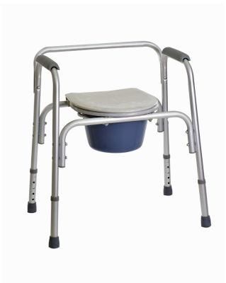 Folding Commode Chair with Wheels for Disabled People