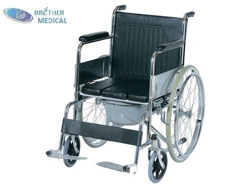 High Quality Good Single Crosses Stainless Steel Footplate Portable Wheelchair Sale Cheap