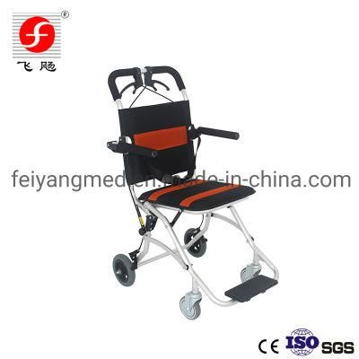 Airplane Use Foldable Manual Light Weight Travel Transport Wheelchair