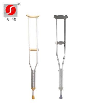 Aluminum Antiskid Walking Aid Telescopic Crutch for Elderly