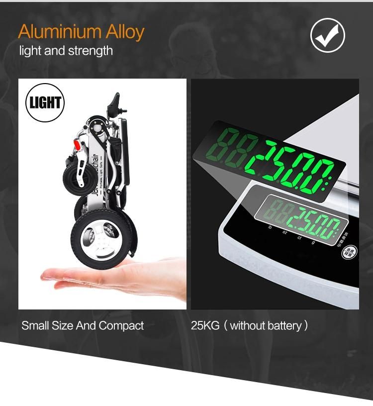 Aluminum Alloy Hot Sale Super Light Weight Wheelchair for Disabled People