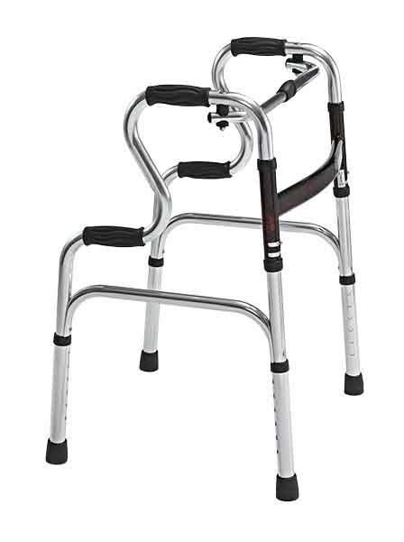 Folding Light Weight Double Bend Foshan Aluminum Walker Frame