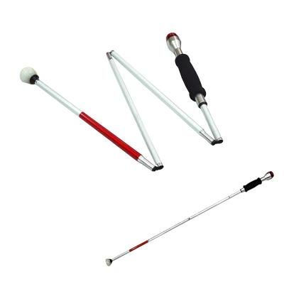 Lightweight Elderly Walking Stick Aluminum Portable Folding Blind Stick Cane