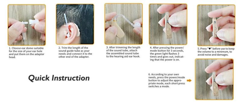 Wireless Rechargeable Hearing Aid Amplier Device Noise Reduction Emhearingaid