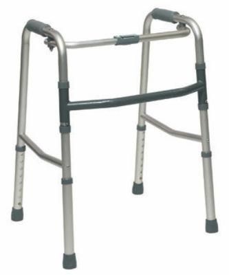 Aluminum Folding Walking Aid with Wheel Upright Senior Handicap Walker