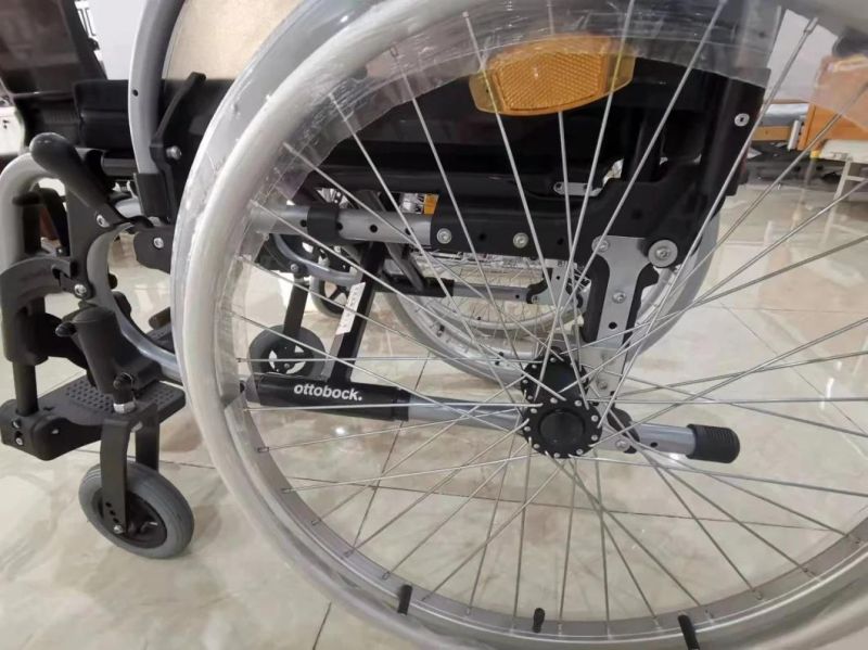 Handicapped Equipment Outdoor Folding Aluminum Manual Wheelchair