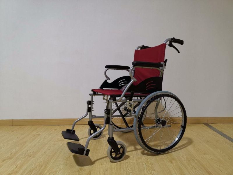 Foldable Portable Lightweight Aluminum Alloy Handicapped Manual Electric Power Wheel Wheelchair for Elderly People