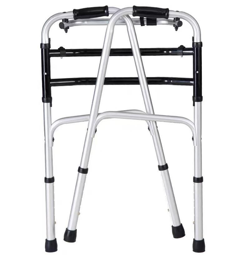 Rollator Walker Lightweight Aduminum Adult Singe Button Folding Walker