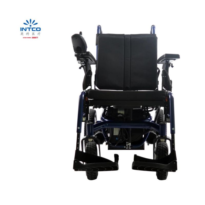 Steel Electric Power Wheelchair with Automatic Reclining and Tliting Function