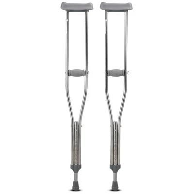 Good Price Stainless Steel Crutch Retractable 9 Gear Height Adjustment Disabled Old People Rehabilitation Walker