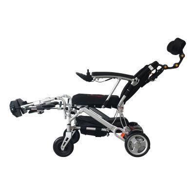 120kg Loading Folding Lightweight Electric Wheelchair with Orthopedic Legrests