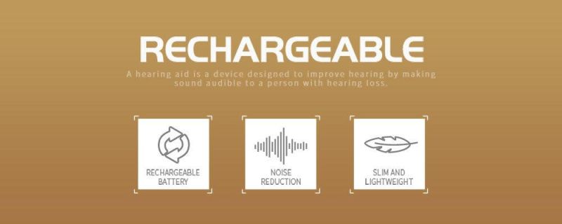 Hot Sale CE Approved Customized Sound Emplifie Rechargeable Ear Hearing Aid Price Audiphones