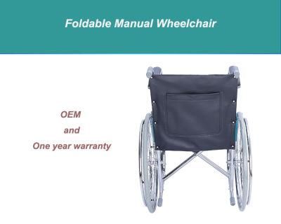 Fast Delivery Aluminum Alloy Travel Manual FDA Foldable Lightweight Wheelchair