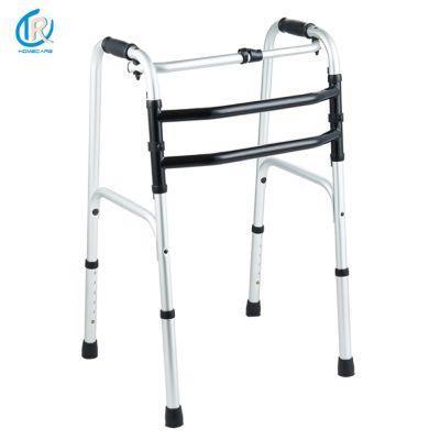 Rollator Walker Lightweight Aduminum Adult Singe Button Folding Walker