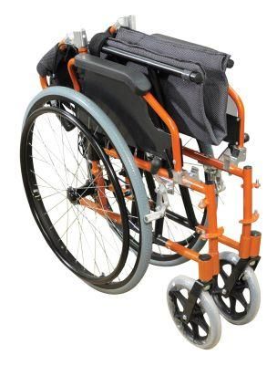 Best Sale Multifunction Steel Adjustable Wheelchair with Mag Rear Wheel