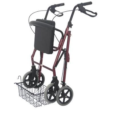 4 Wheeled Aluminum Rollator Walker Folable