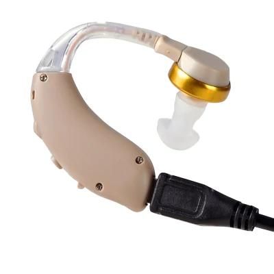 USB Charger Rechargeable Hearing Aid Ear Sound Amplifier