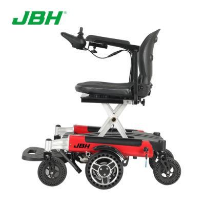 One Touch Lithium Battery Portable Electric Folding Wheelchair for Disabled