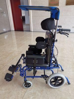 Fully Lying Flat Reclining Wheelchair Car Child Wheelchair Cerebral Palsy