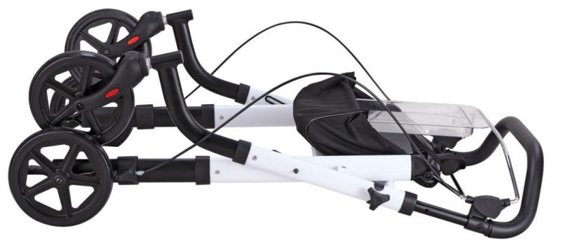 Medical Manufacturers Lightweight Foldable Outdoor Walker Rollator with Tray