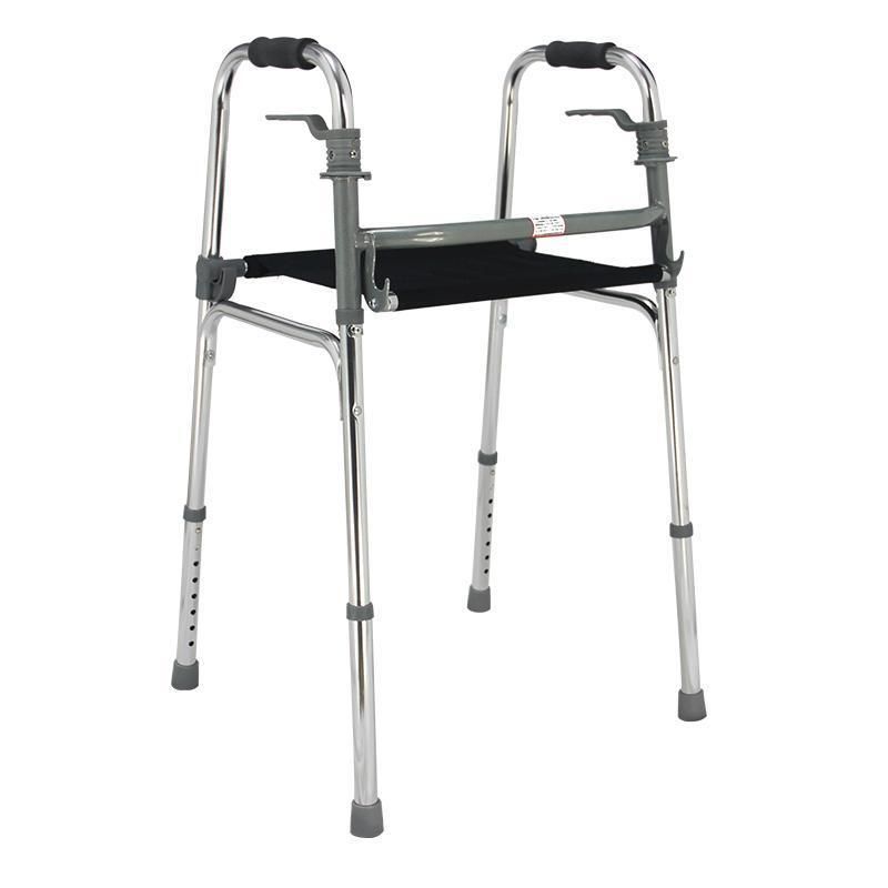 Aluminum Lightweight Walker Frame Walking Aid Mobility Walker and Seat for Elder or Disabled People