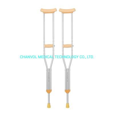 Aluminium Underarm Axillary Crutch Walking Stick Height Adjustable
