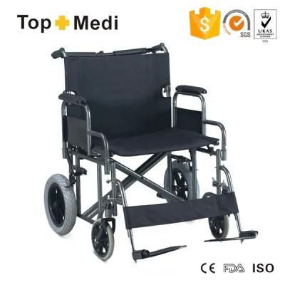 Bariatric Big Size Seat Folding Steel Wheelchair